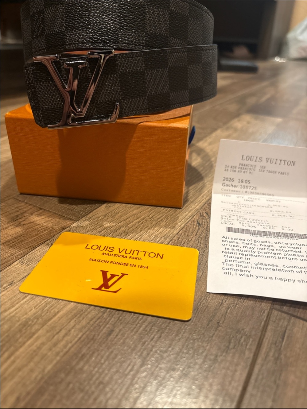 Checkered belt